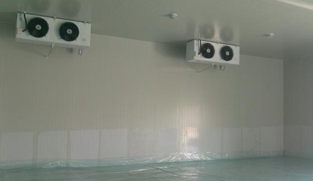 低溫奶制品冷藏庫建設完工調試中